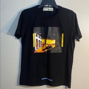 Off White jr T-Shirt with Mirror Mirror Design